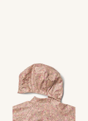 Wheat - Chardy Floral Print Waterproof Windbreaker, Made from Recycled Fibers | Pink