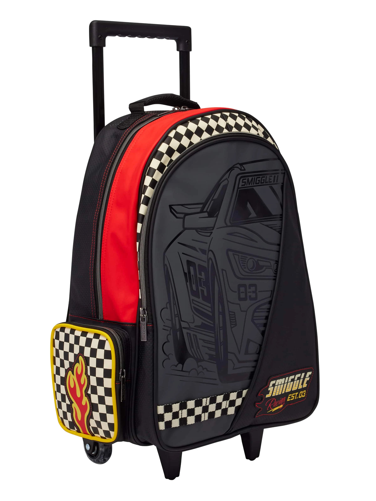 Smiggle - Pit Stop Light-Up Wheeled Trolley and Backpack