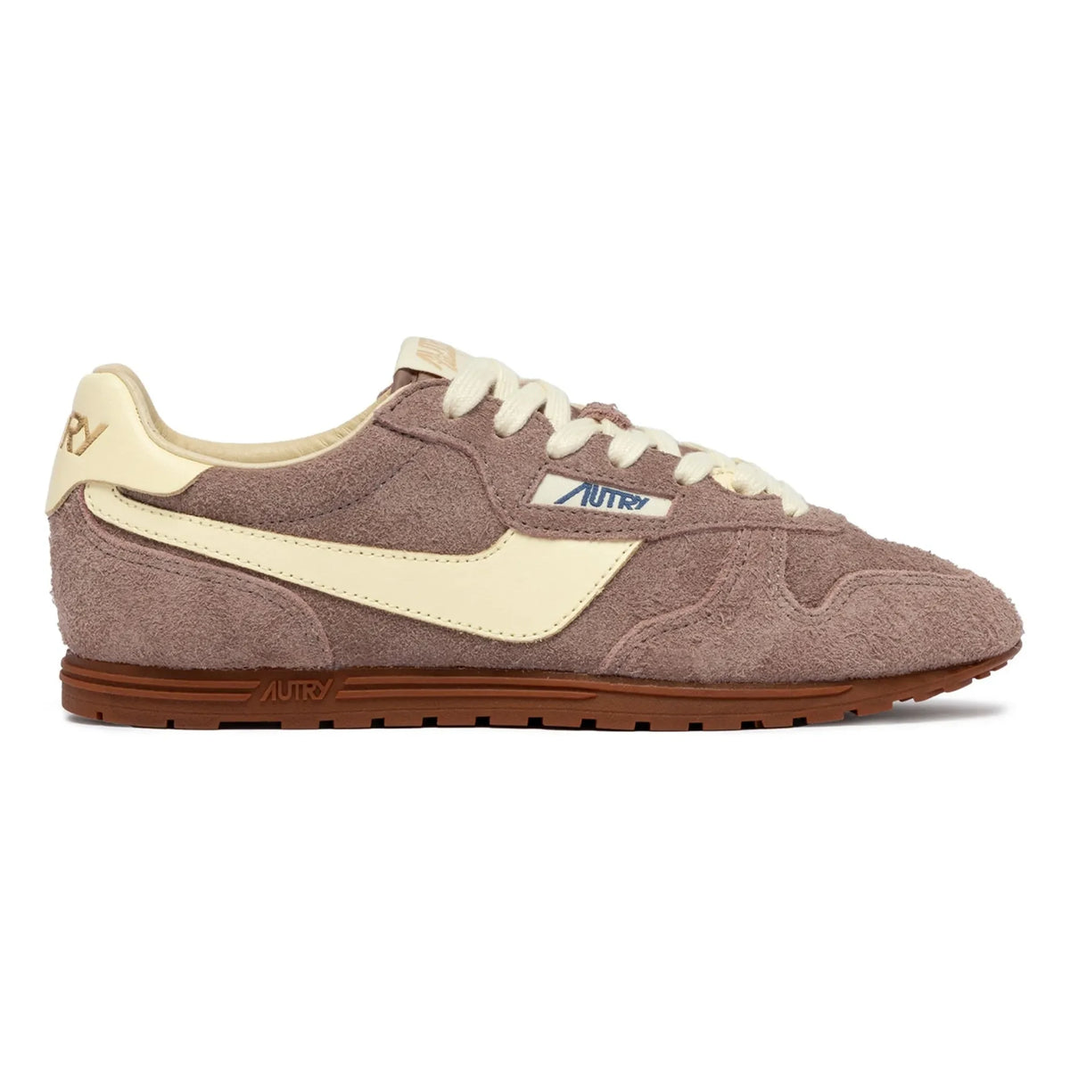 Autry - Windspin Low Two-Tone Suede and Leather Sneakers | Powder Pink