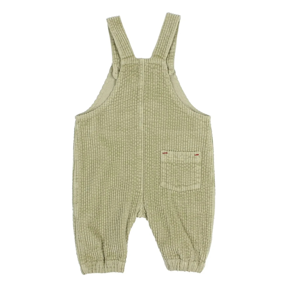 Búho - Velvet Pocket Overalls | Light Green