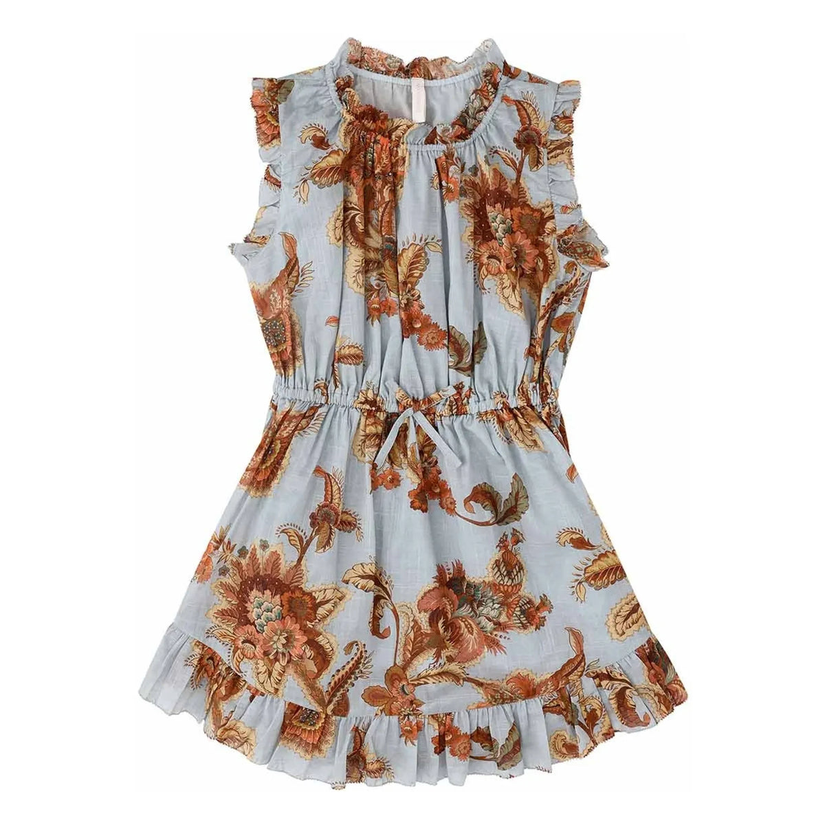 Zimmermann - Organic cotton ruffled dress | Orange