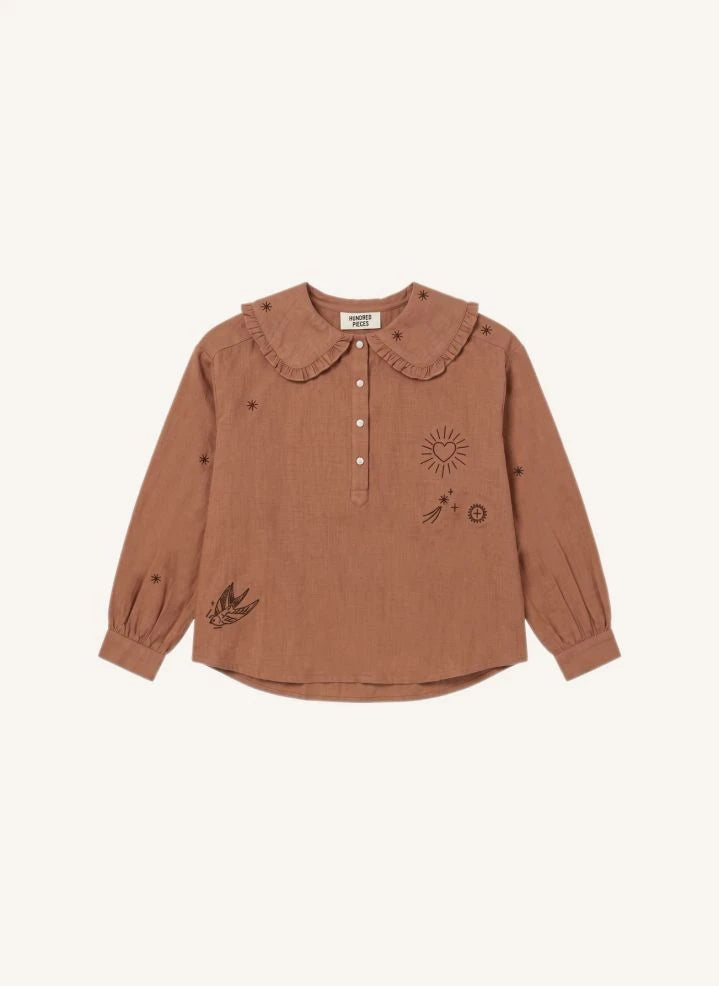 Hundred Pieces - Candy Stars Blouse | Brown