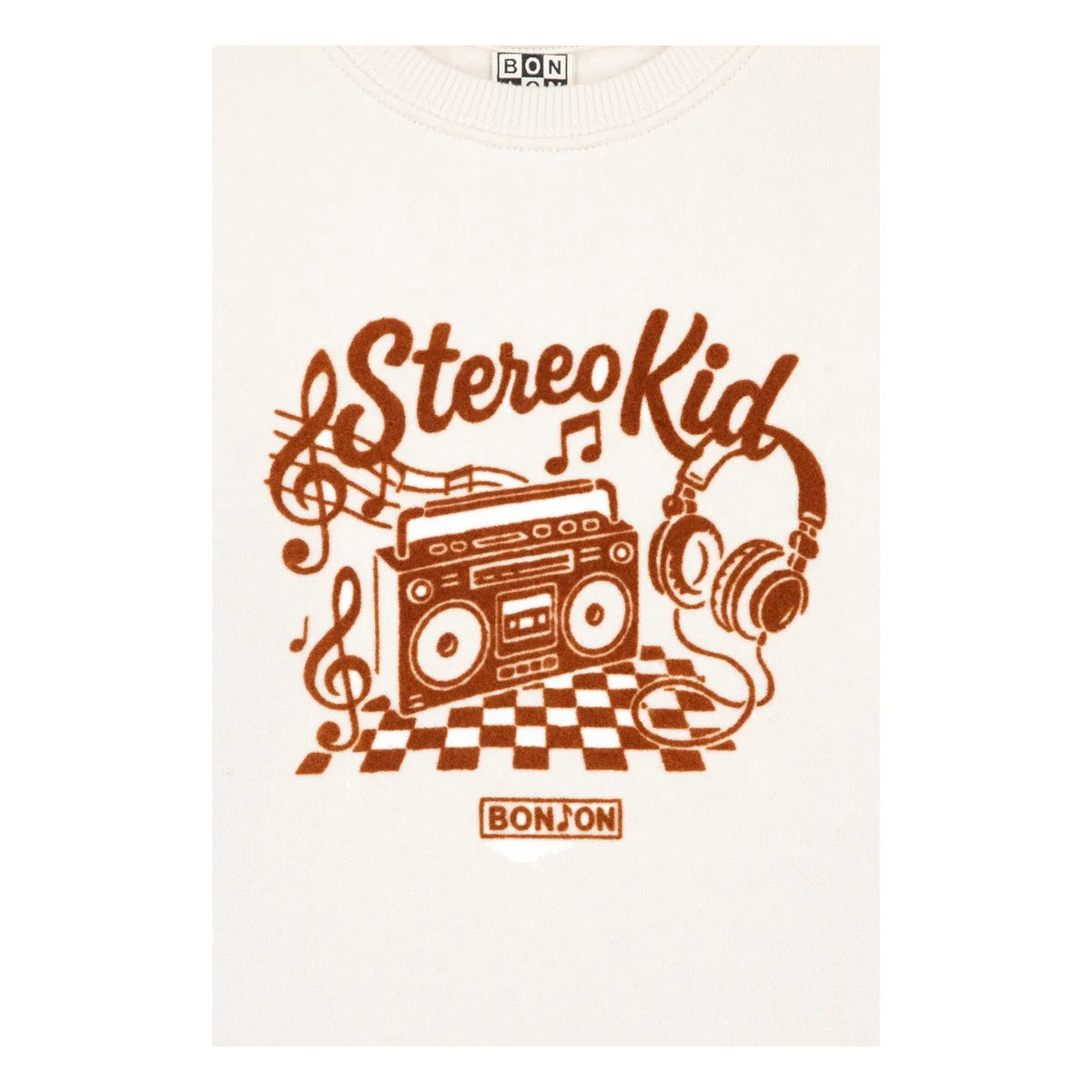 Bonton - Smile Stereokid Sweatshirt | Ecru