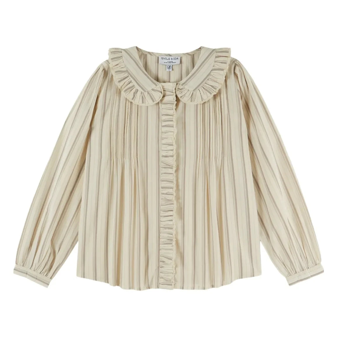Emile et Ida - Eboto Striped Blouse | Beige