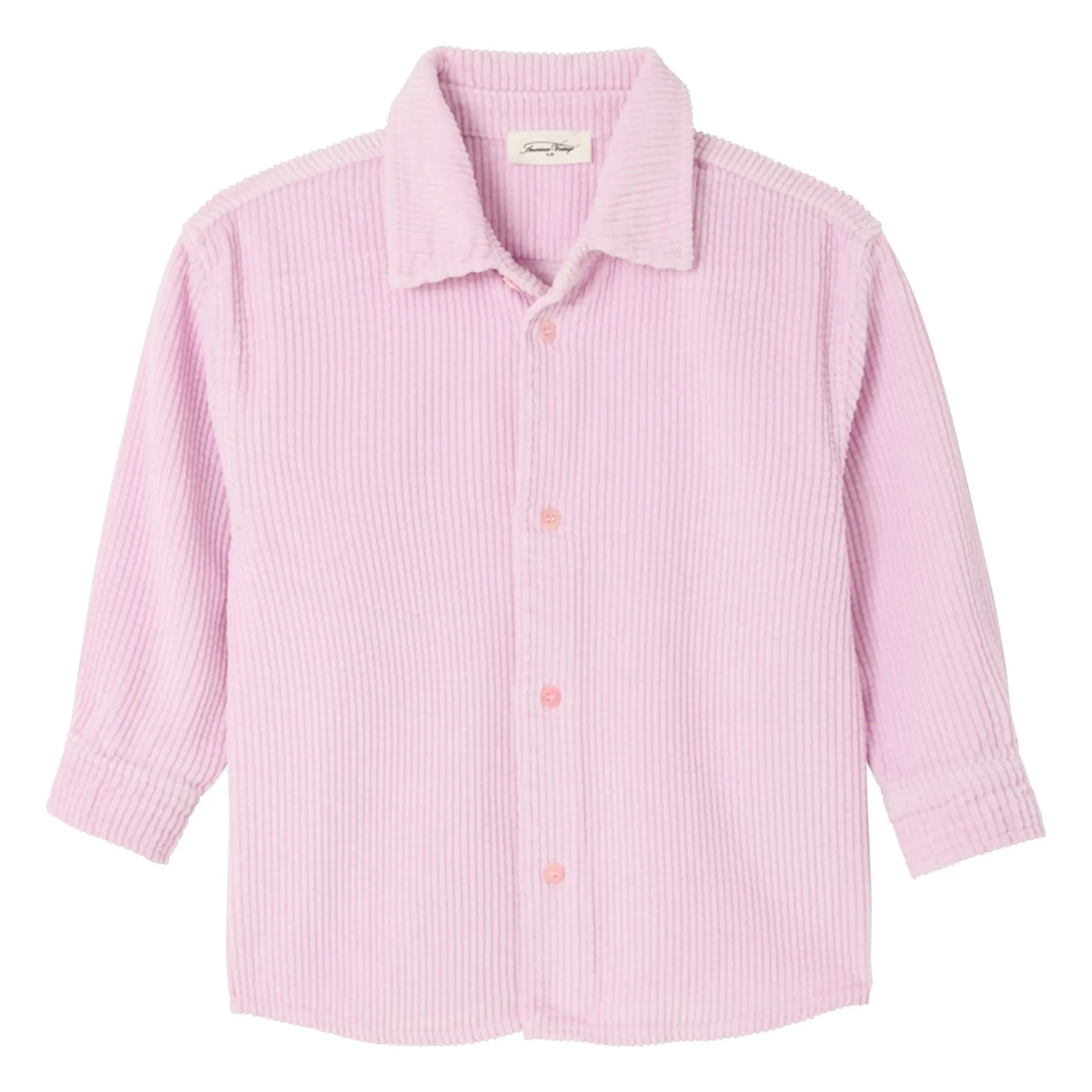 American Vintage - Padow Organic Cotton Velvet Shirt | Pale Pink