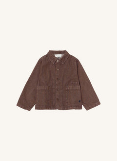 True Artist - N°5 Striped Denim Organic Cotton Jacket | Dark Blue