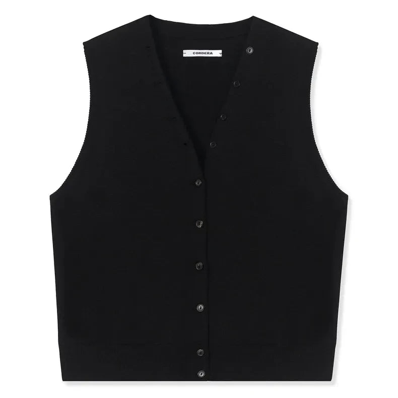 Cordera - Merino Wool Cardigan | Black