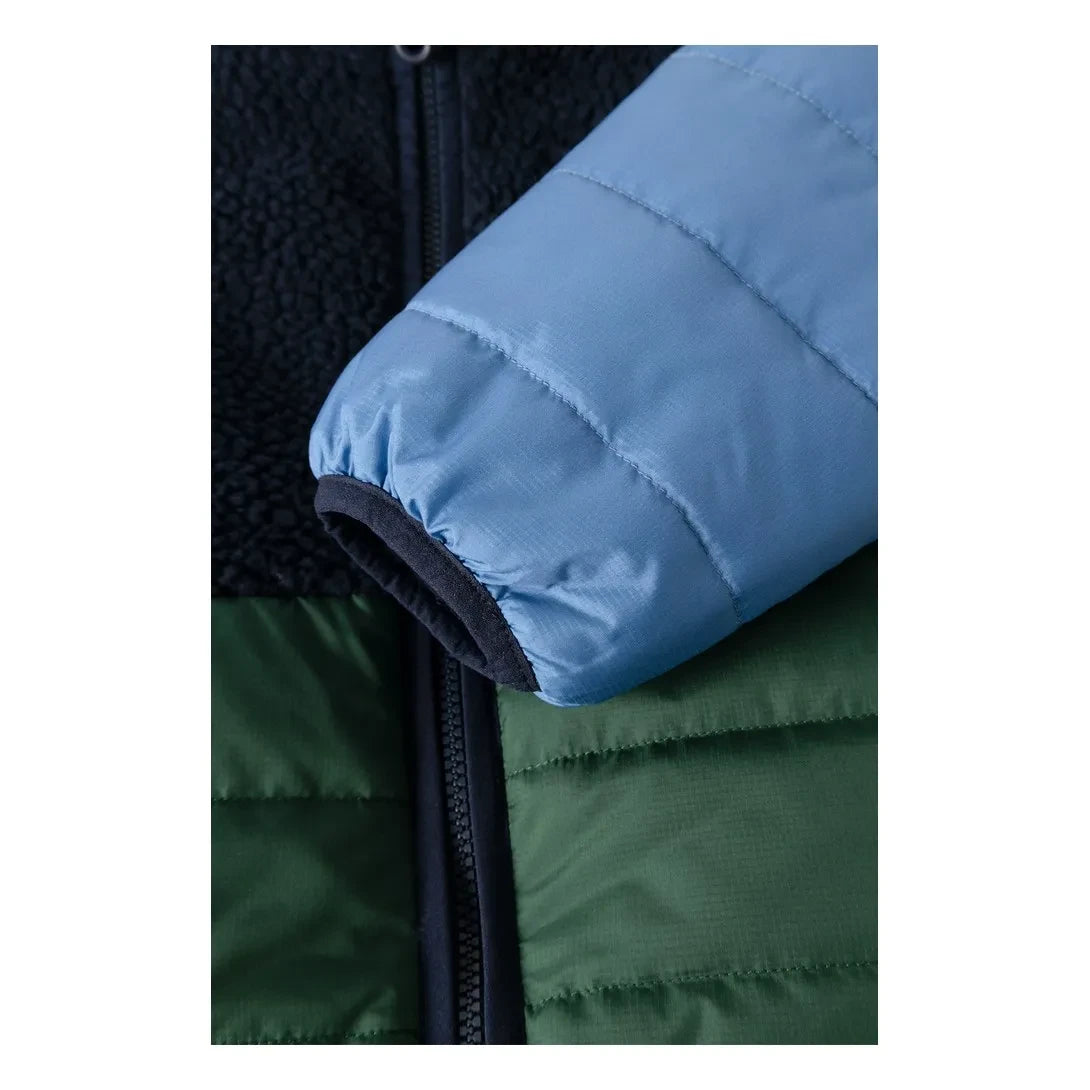 Liewood - Franka Reversible Sherpa Style Jacket Made from Recycled Fibers | Navy