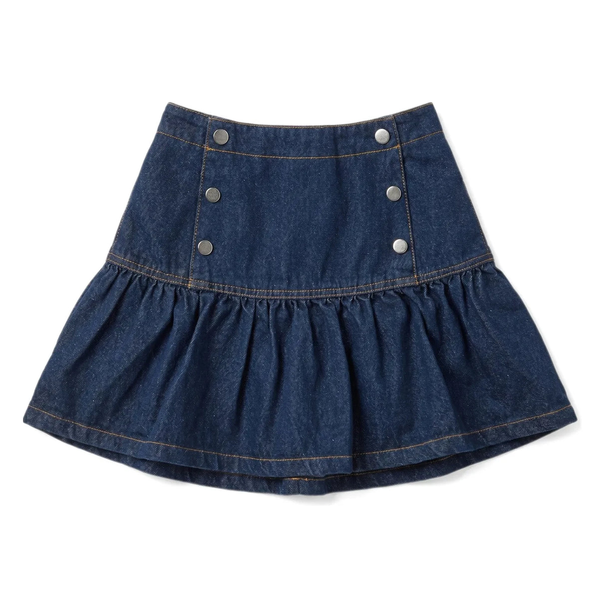 Smallable Kid - Ema button-up skirt | Denim blue