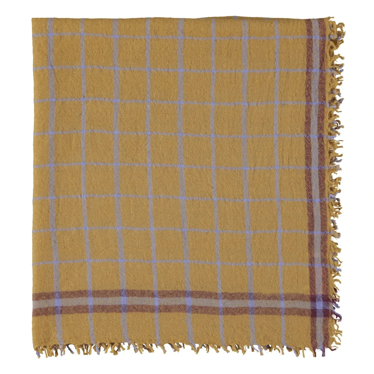 Piupiuchick - Wool Carreaux Scarf | Camel