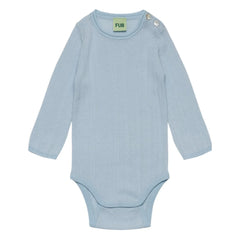 FUB - Merino Wool Ribbed Bodysuit | Light Blue