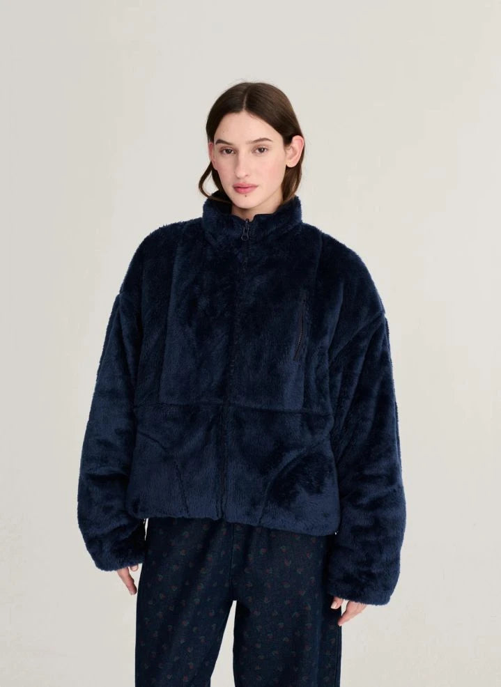 Bobo Choses - Comfortable Sherpa Jacket | Dark Brown