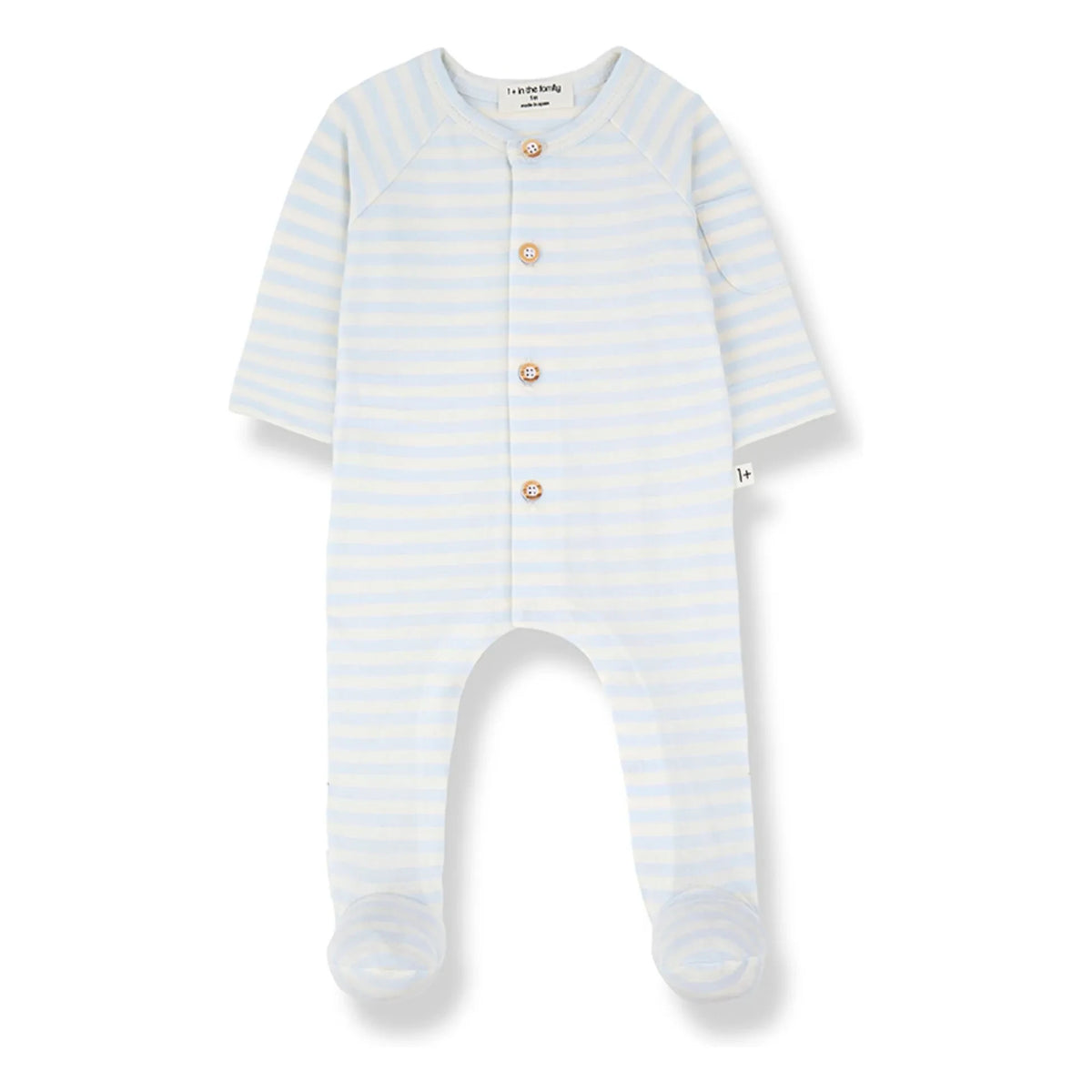 1+ in the family - Felip Striped Pajamas | Light Blue