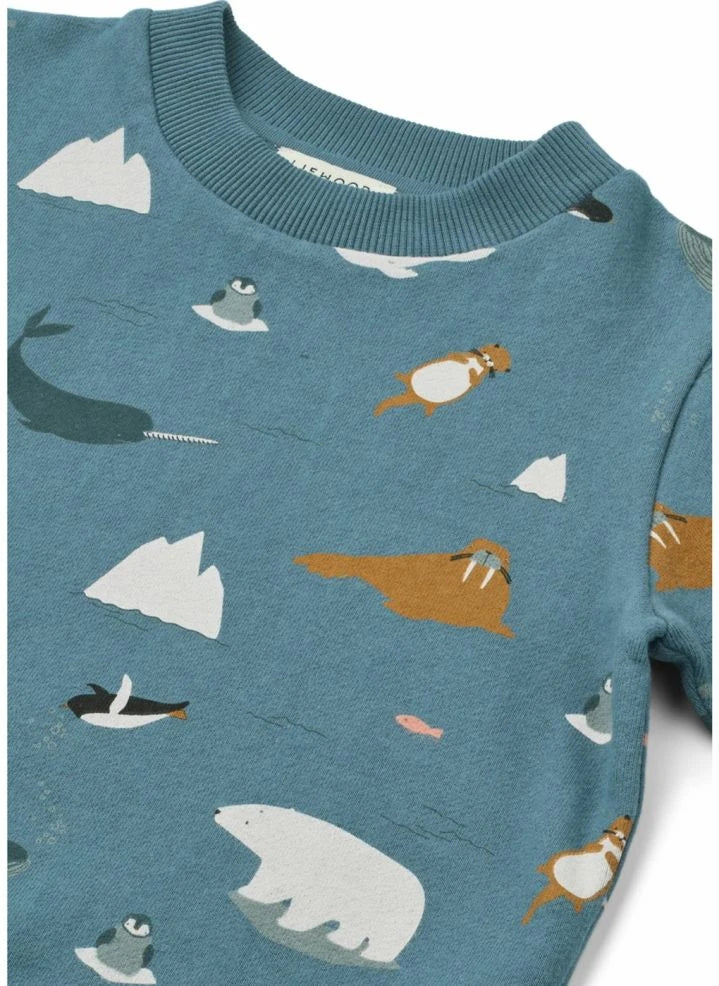 Liewood - Thora Sea organic cotton sweatshirt | Blue