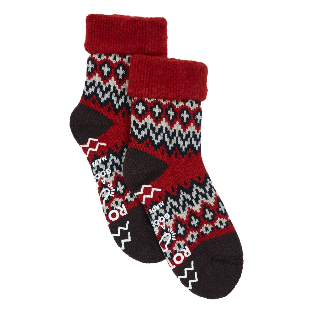 RoToTo - Comfy Room “Nordic” Socks | Red