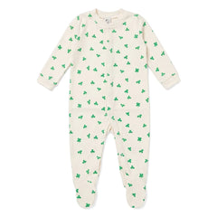 Sleepy Doe - Cloverleaf Footed Pajamas | Ecru