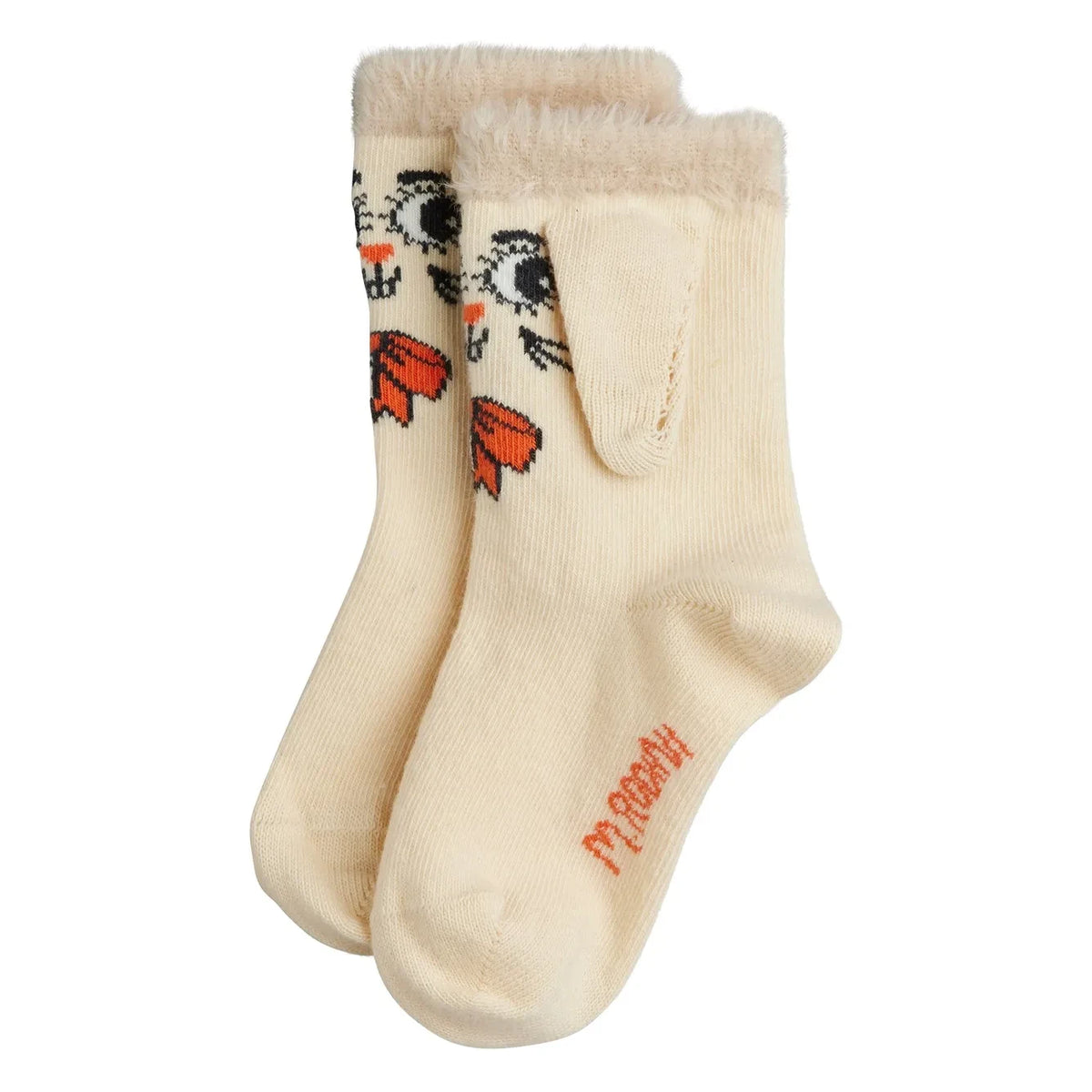 Mini Rodini - Organic cotton rabbit socks | Cream