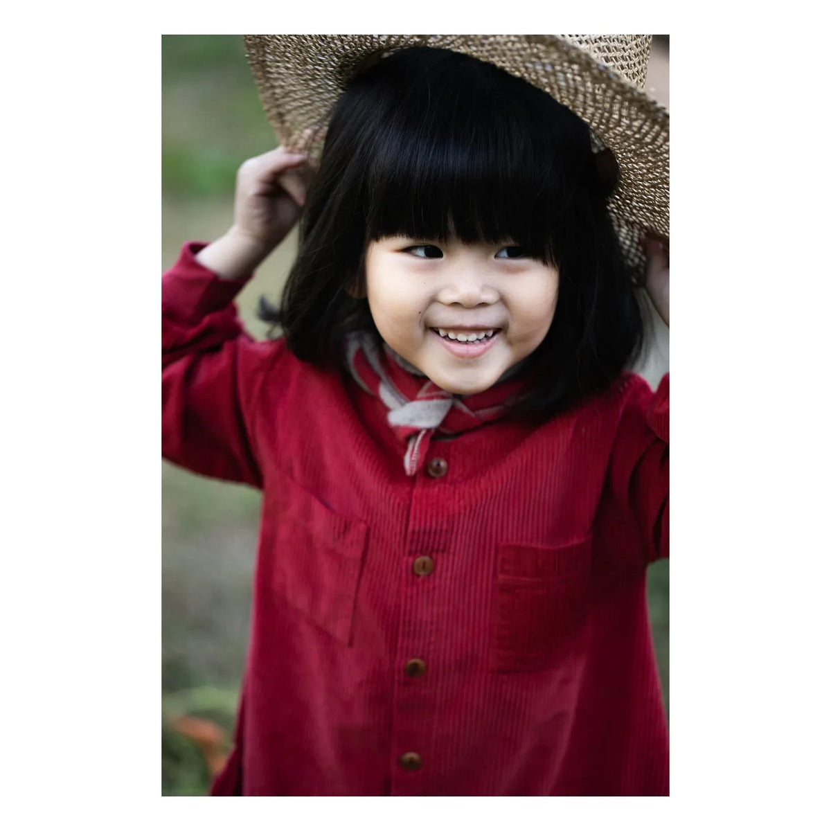 1+ in the family - Regina Corduroy Dress | Red