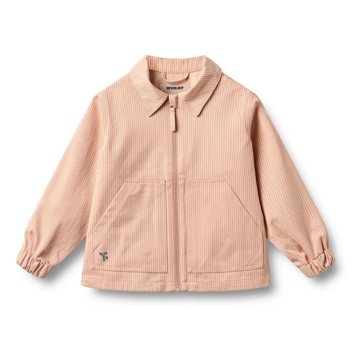 Wheat - Bofo Striped Organic Cotton Jacket | Peach