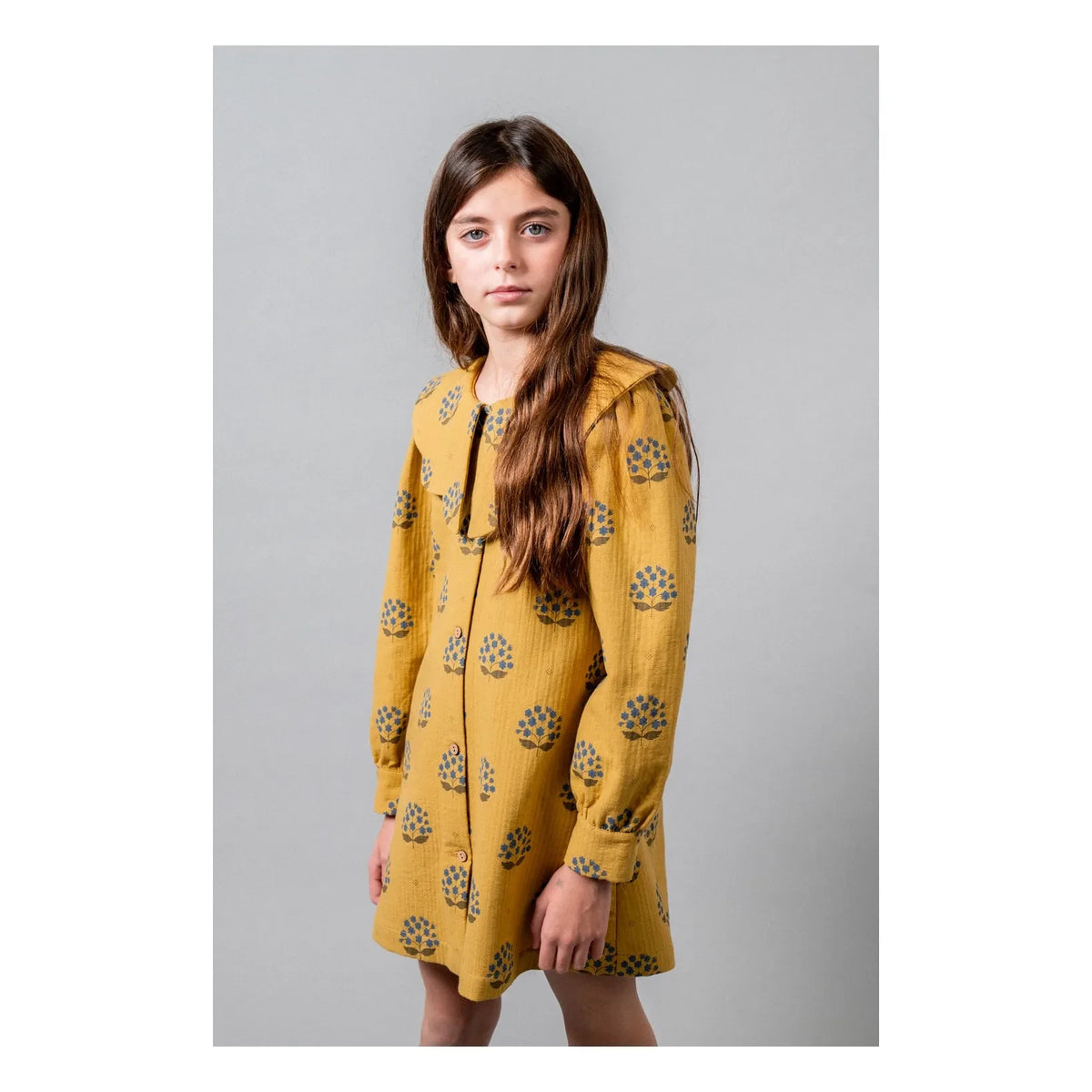 birinit - Arboleda Dress Organic Cotton Flowers | Yellow