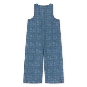 Tinycottons - Floral Denim Overall | Blue