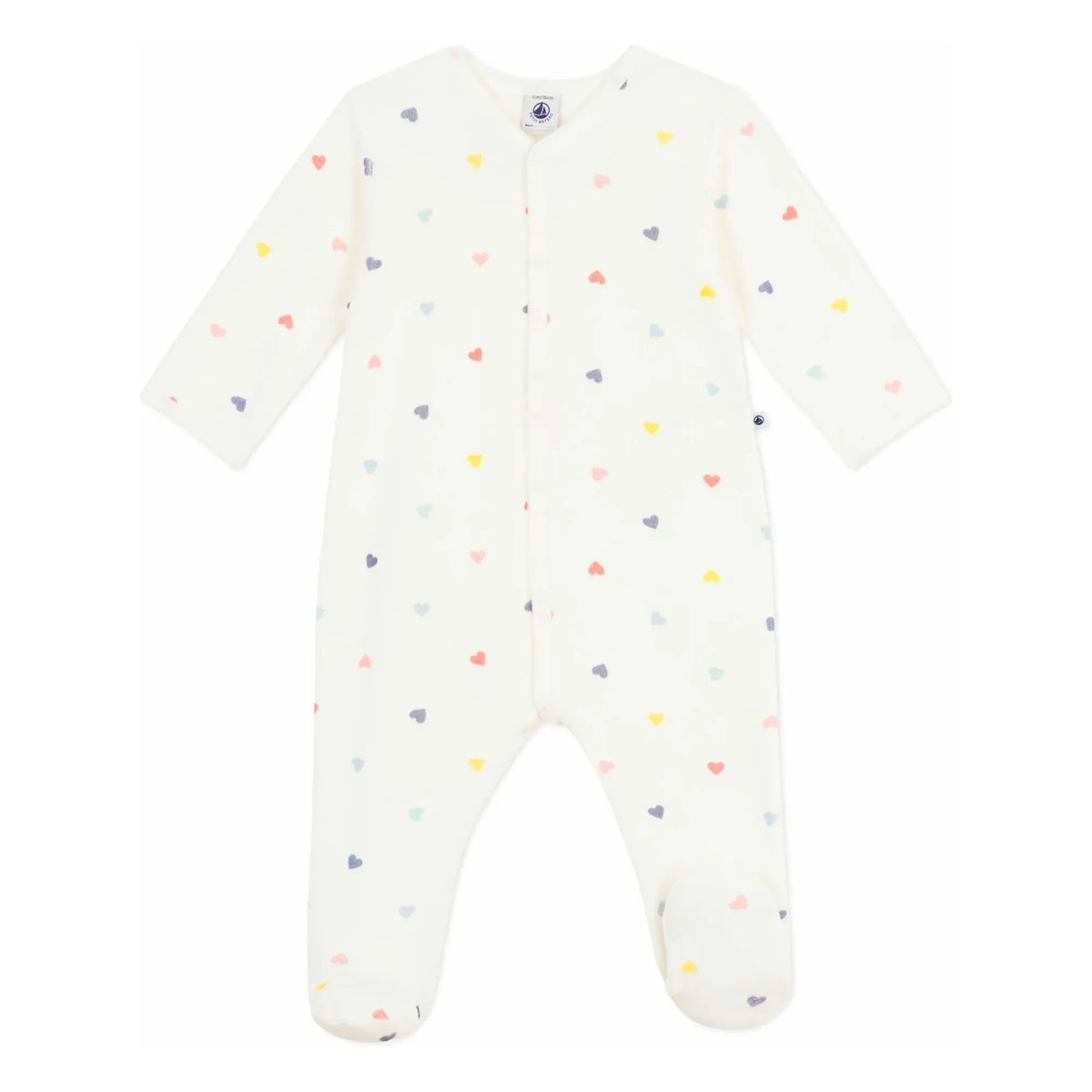 Little Boat - Sleep Well Hearts Kadife Pijamalar | Beyaz