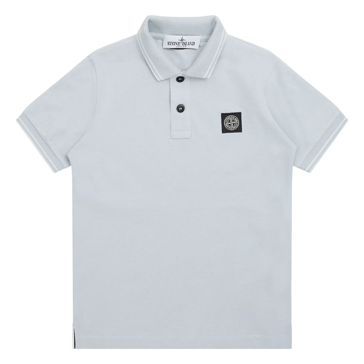 Stone Island - Light Blue Polo with Logo