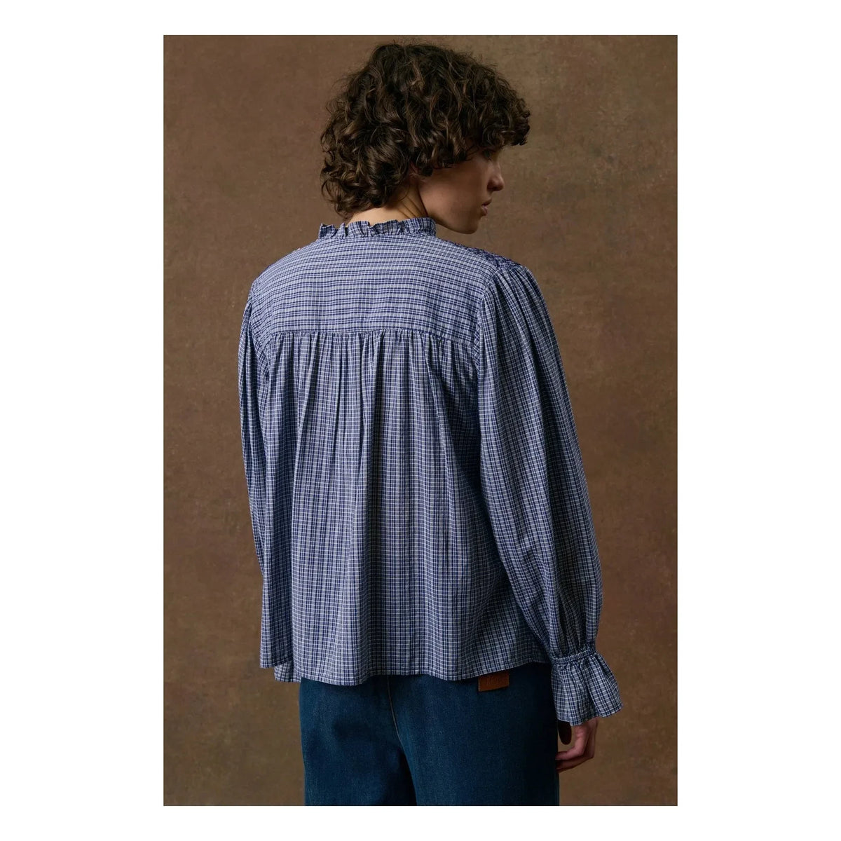 Louise Misha - Ileana Organic Cotton Blouse | Indigo