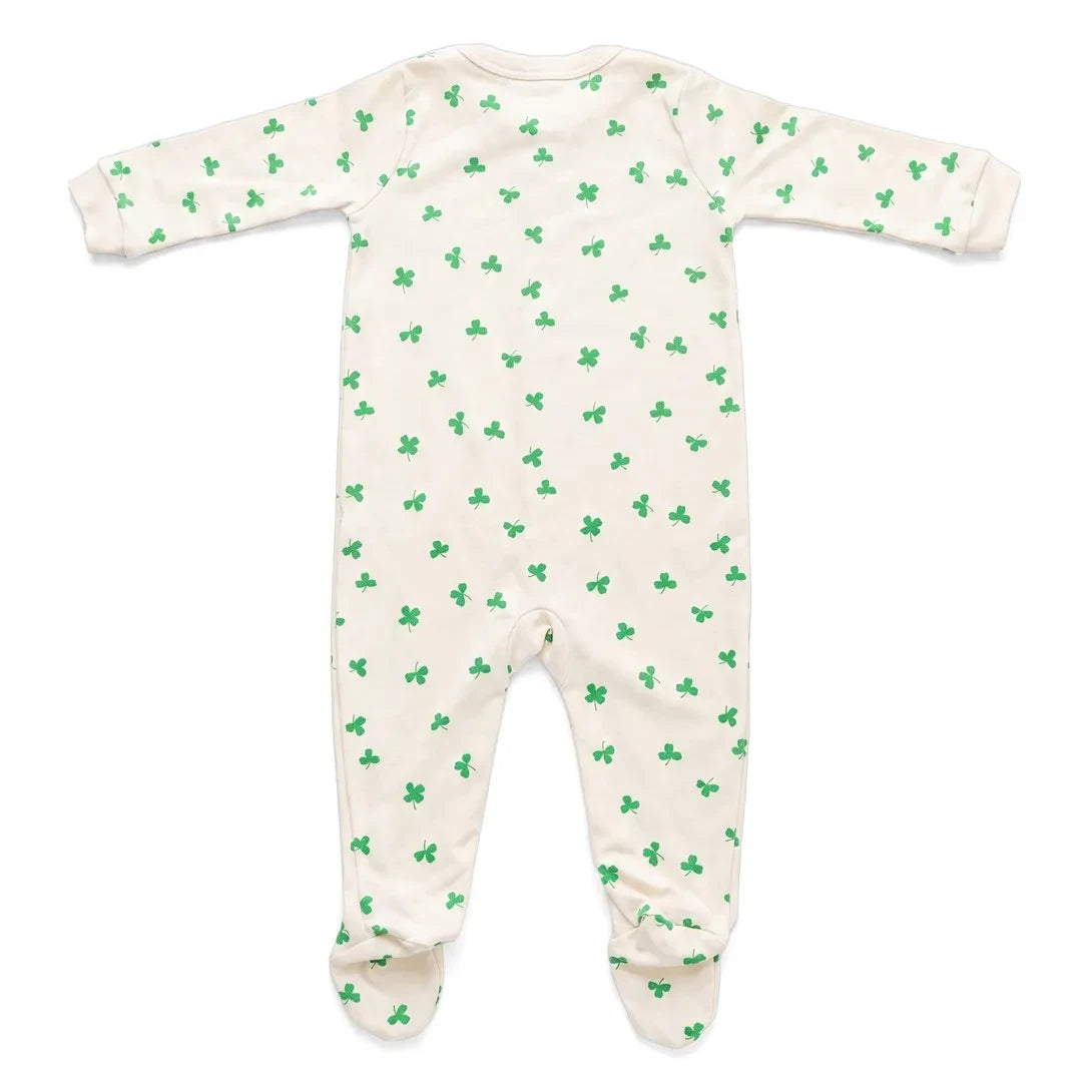 Sleepy Doe - Cloverleaf Footed Pajamas | Ecru