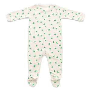 Sleepy Doe - Cloverleaf Footed Pajamas | Ecru