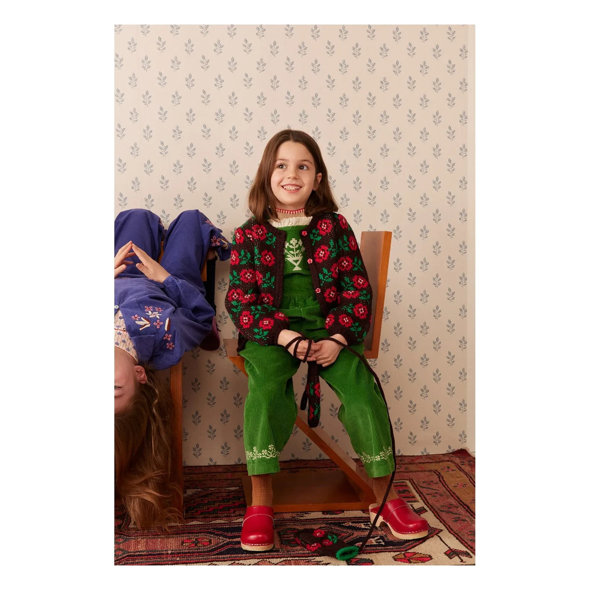 Hello Simone - Lison Roses Cardigan | Brown