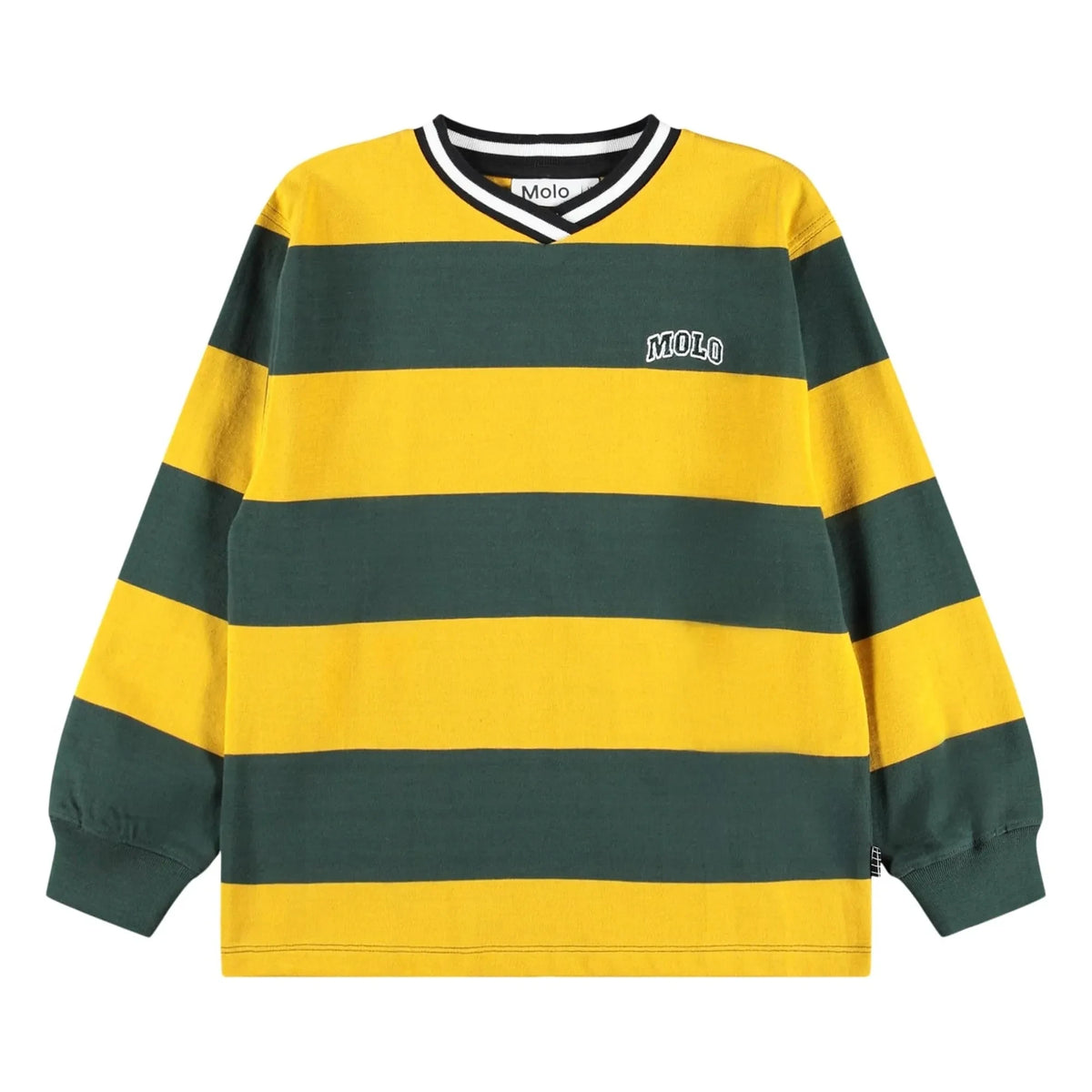 Molo - Relzo Striped Organic Cotton T-Shirt | Yellow