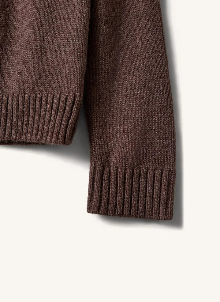 Sofie Schnoor - Sawasy Off-Shoulder Sweater | Brown