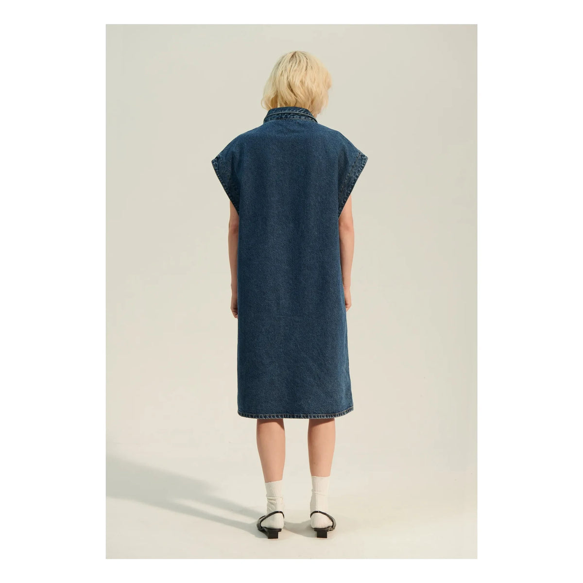 BELLEPIECE - Zafra Denim Dress | Dark Blue