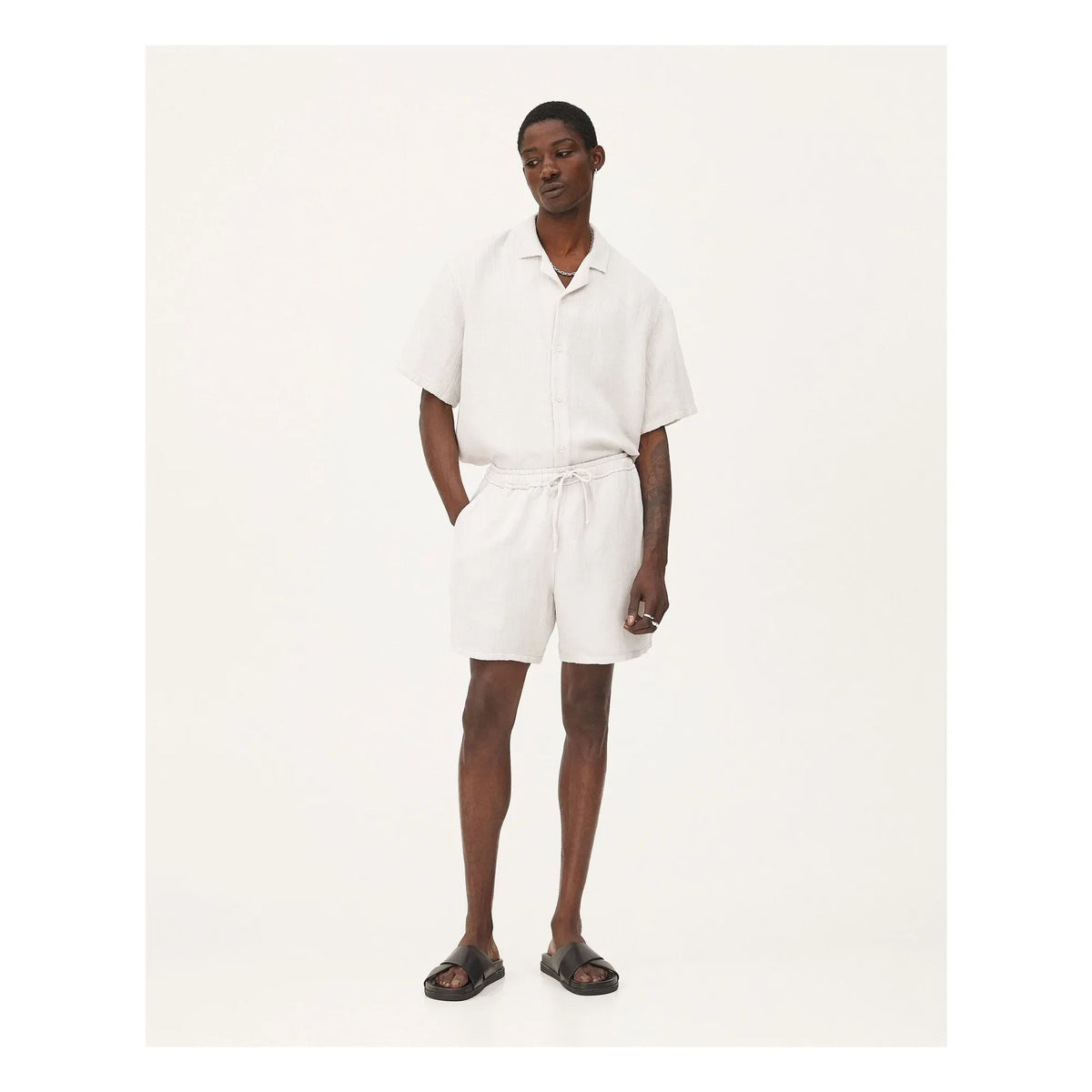 Noyoco - Malibu Linen Shorts | Light gray