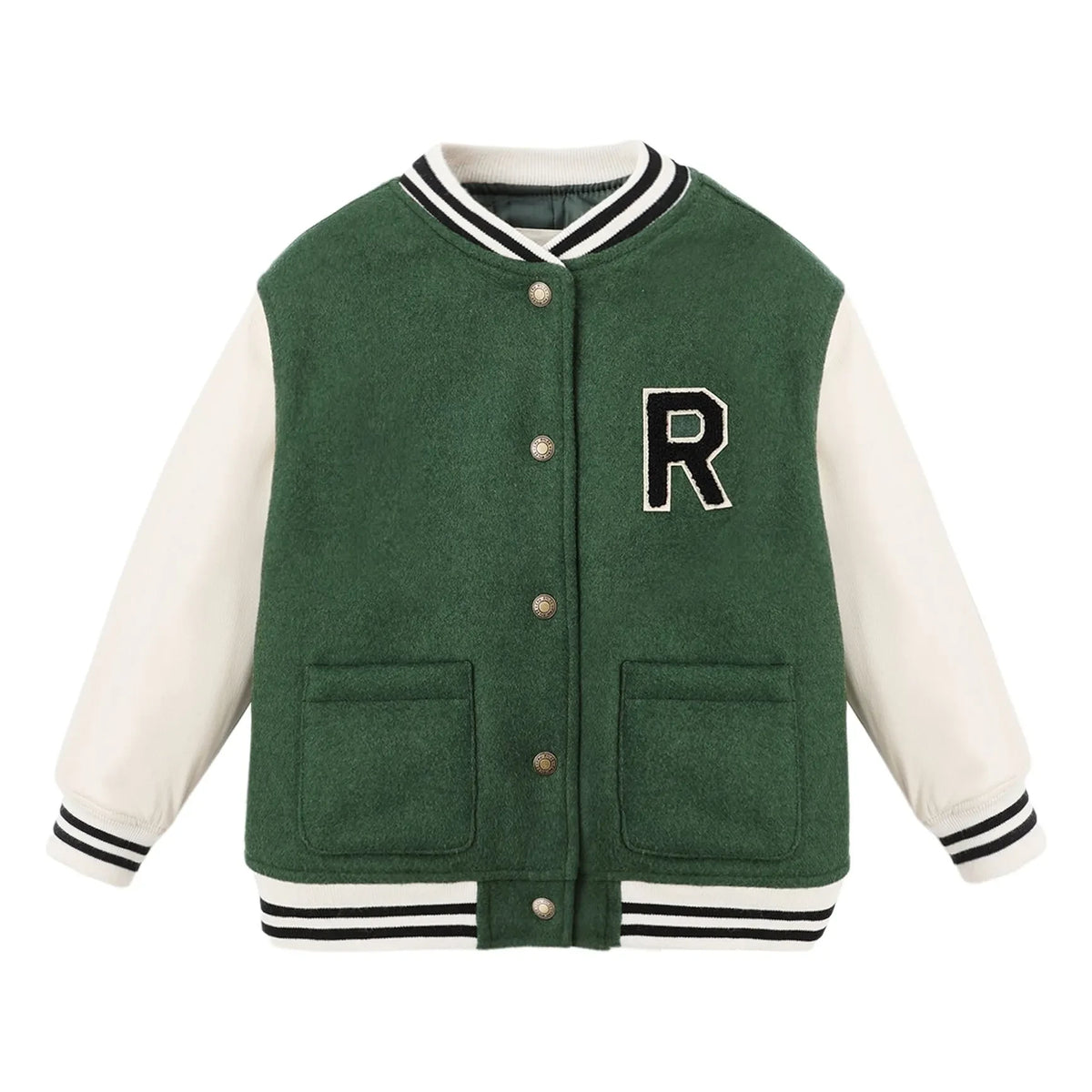 Rylee + Cru - Green Varsity Jacket