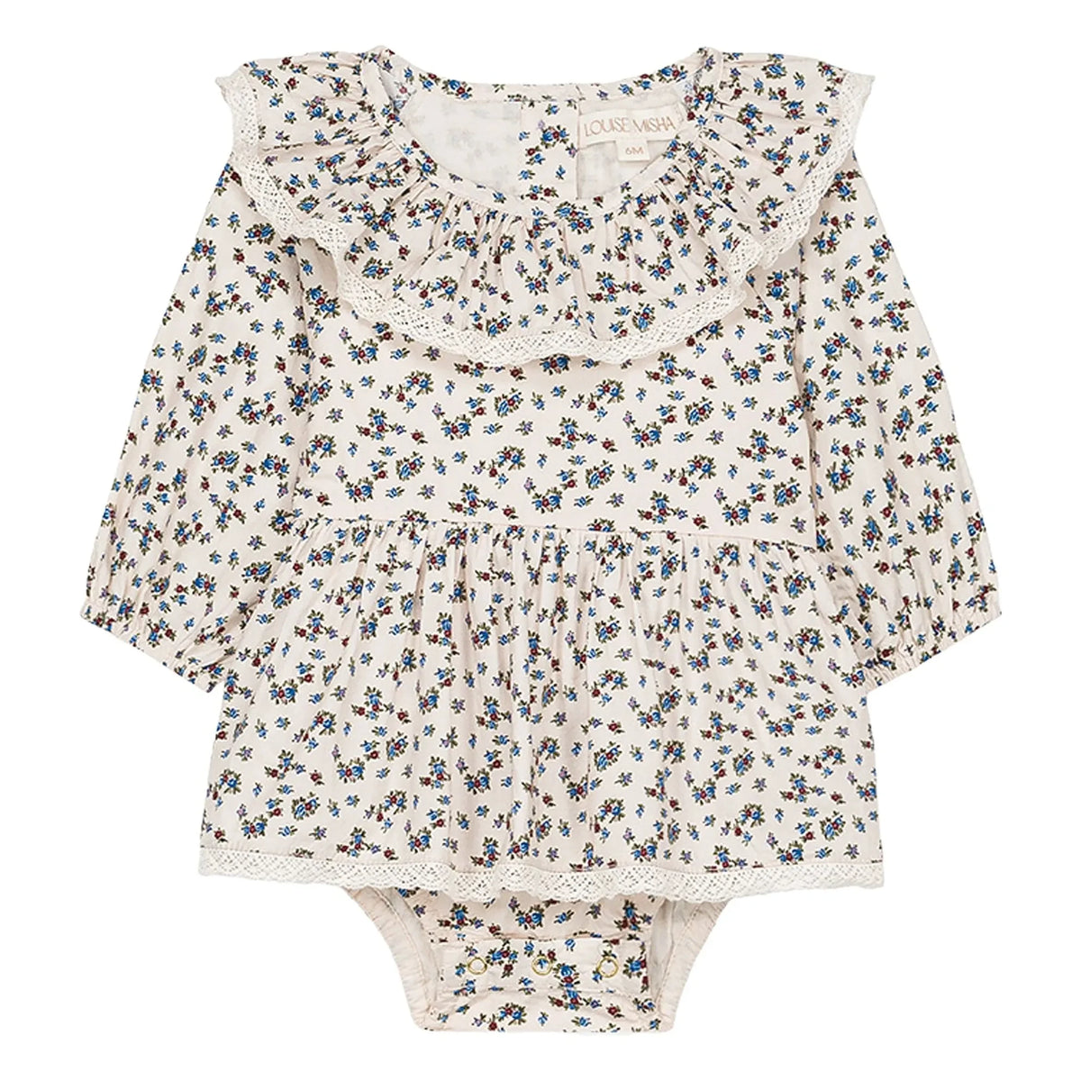 Louise Misha - India Fleurie Organic Cotton Poplin Jumpsuit | Cream