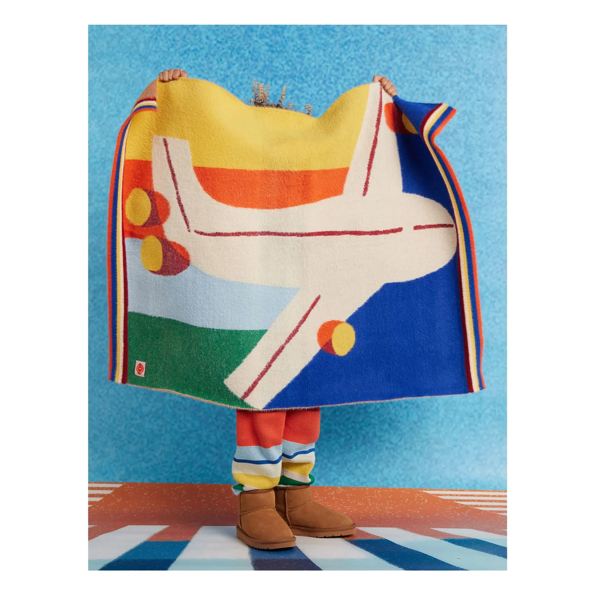 Halcyon Nights - Plane Blanket | Royal Blue