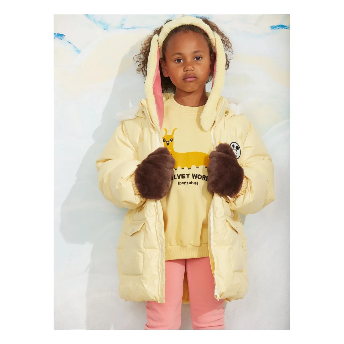 Mini Rodini - Organic Cotton Slug Sweat | Yellow
