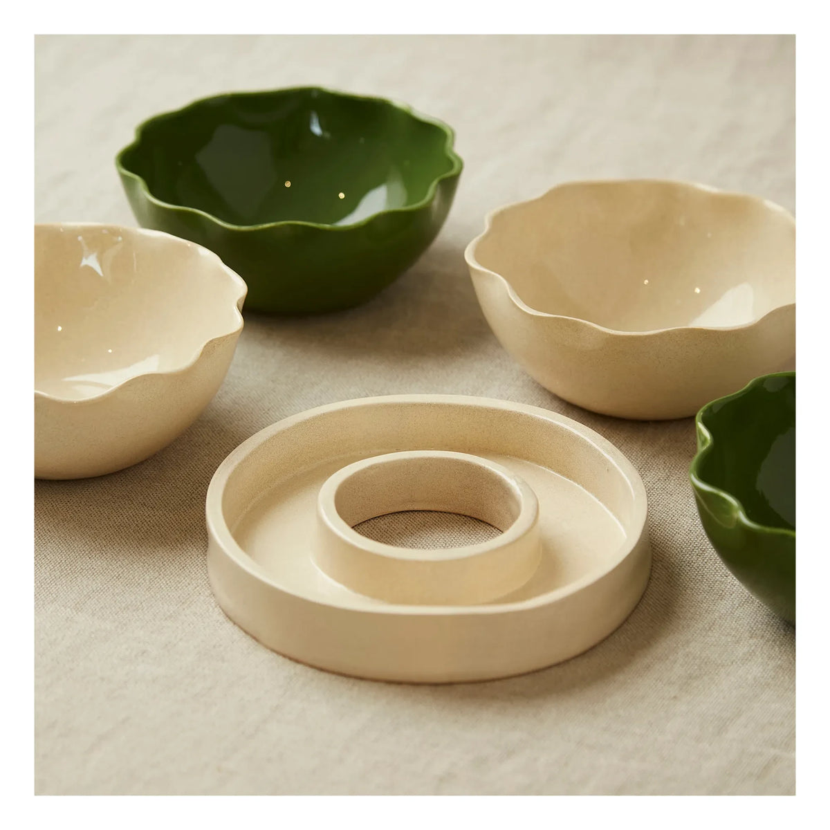Casa Cecu - Glazed Stoneware Bowl | Khaki