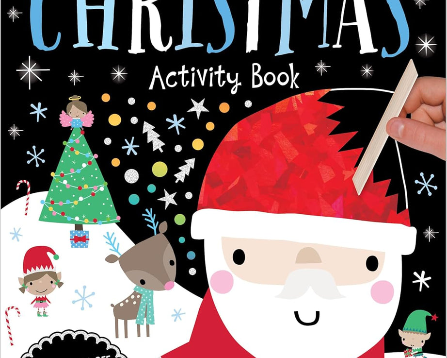 Dinossi - Scratch and Sparkle English Christmas Activity Book