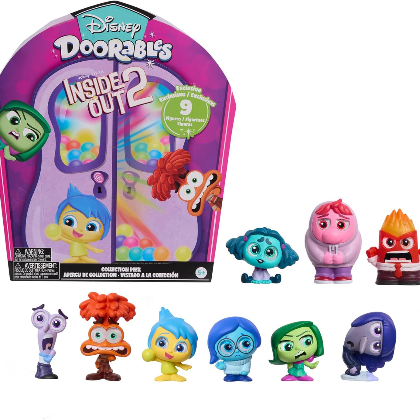 Disney - Disney Doorables Inside Out 2 Collection 9 Character Toy