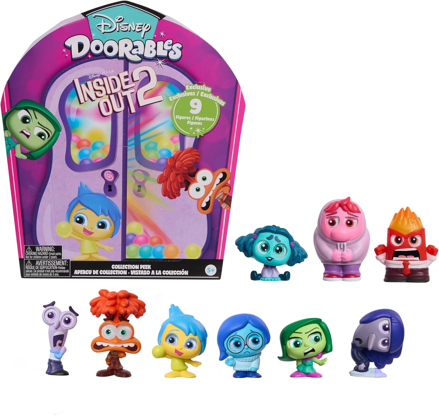 Disney - Disney Doorables Inside Out 2 Collection 9 Character Toy