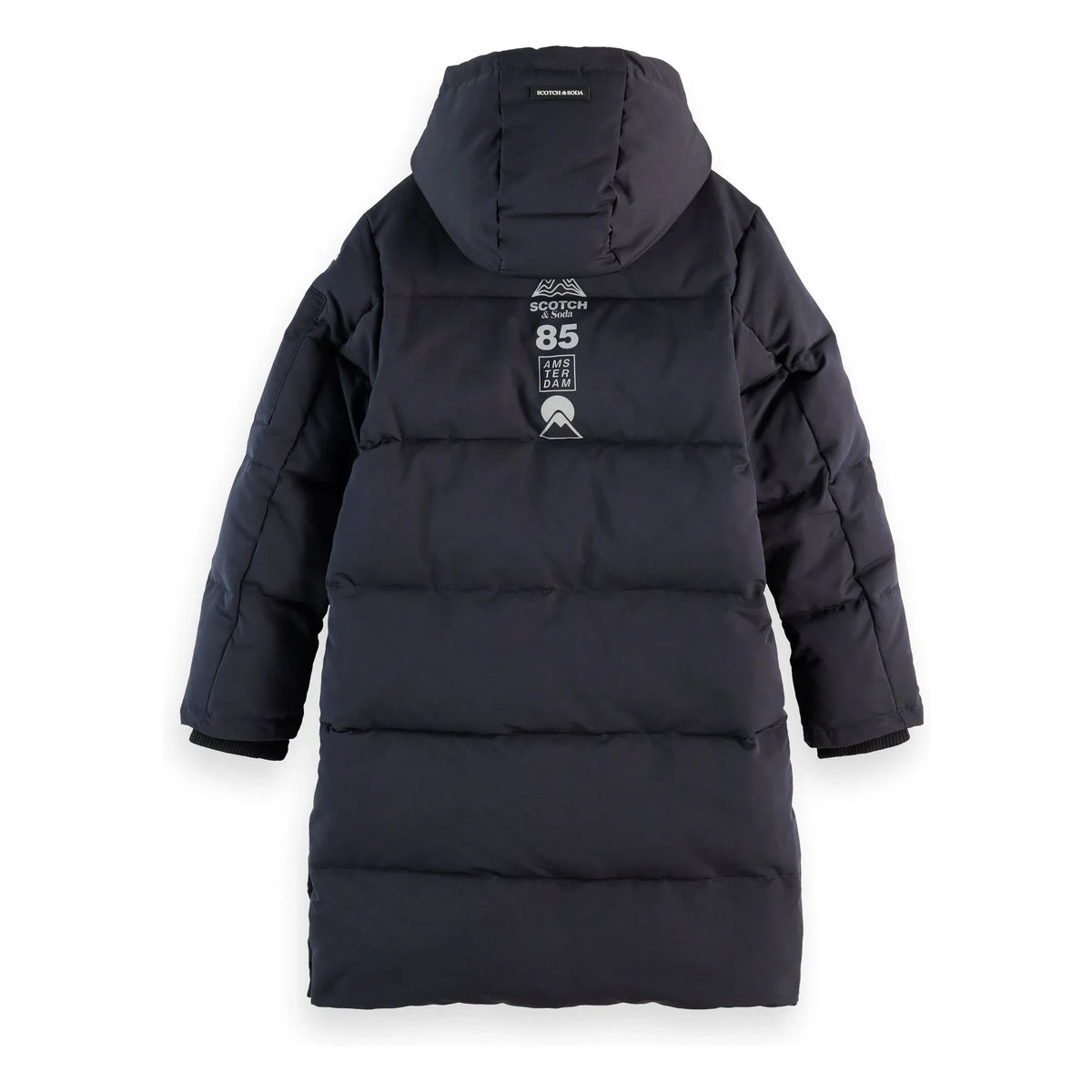 Scotch & Soda - Long Feather Down Jacket | Dark Gray
