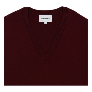 Smallable Man - Baxter Sleeveless Merino Wool Sweater | Burgundy