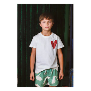 Pepita & Me - Swan Swim Shorts | Green