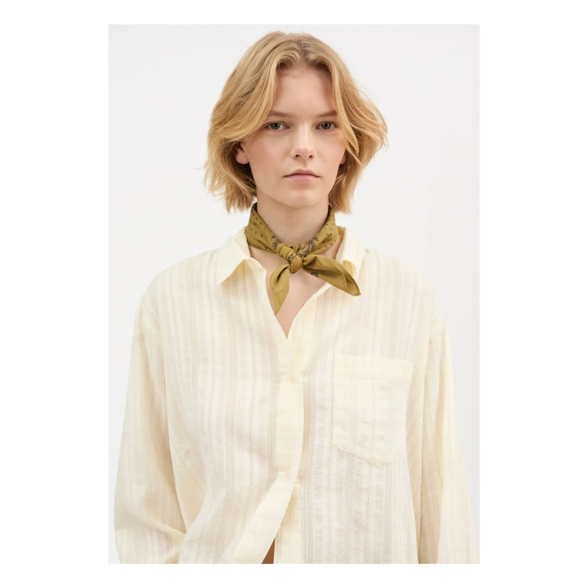 Skall Studio - Juniper Organic Cotton Scarf | Khaki
