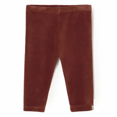 Cozmo - Organic Cotton Velvet Leggings | Russet