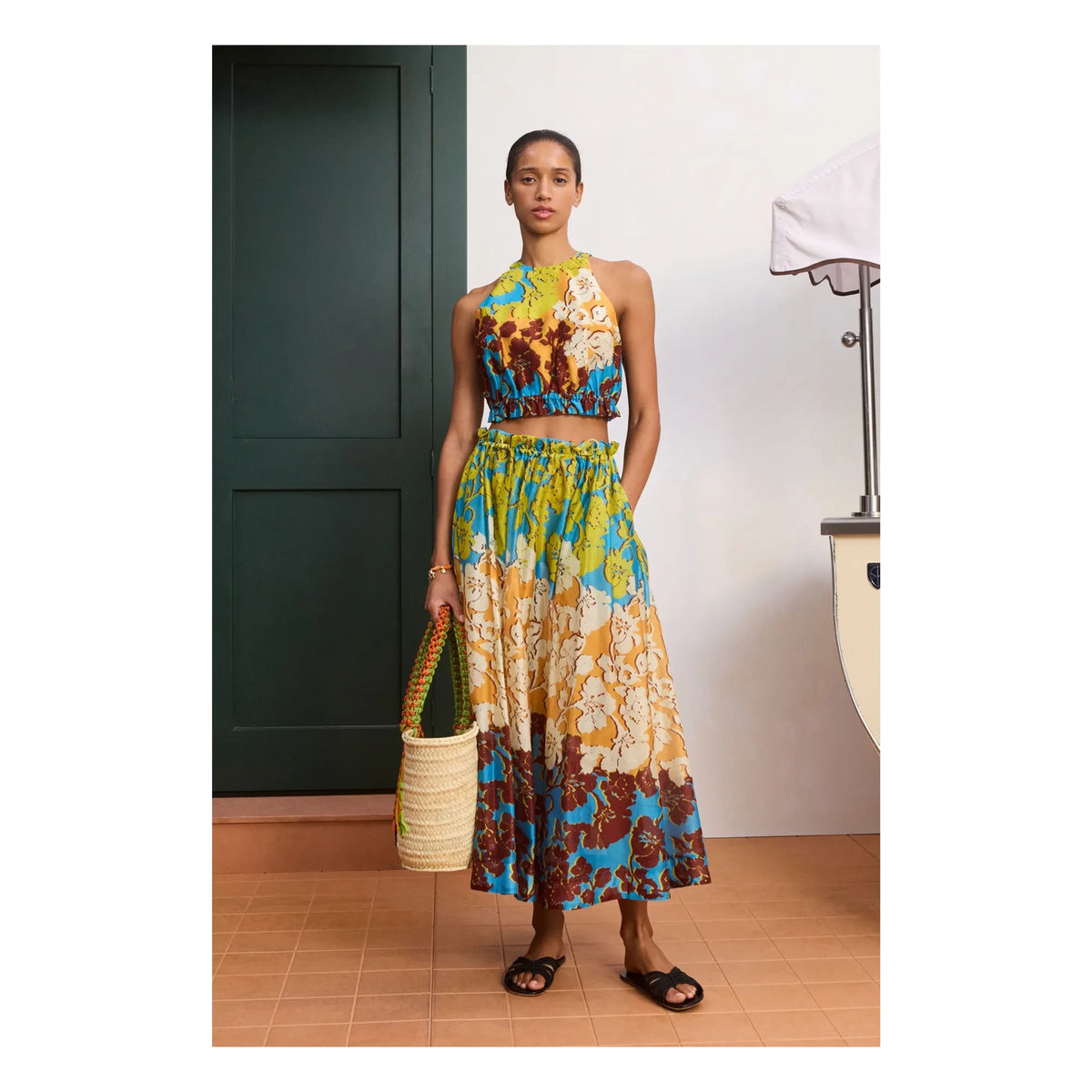 Alémais - Cotton and Silk Blend Top | Yellow