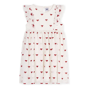 Petit Bateau - Tulle Knot Dress | Ecru